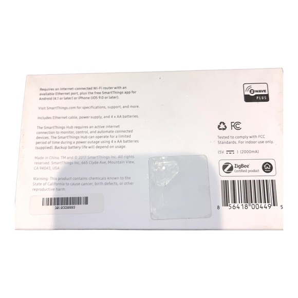 Samsung SmartThings Smart Hub 2nd Generation STH-ETH-250 w/cords, Tested Works! - Picture 6 of 16